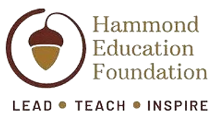 Hammond Education Foundation logo featuring an acorn icon and the words Lead, Teach, Inspire—symbolizing the resources and support provided to educators and students.
