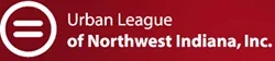Urban League of Northwest Indiana, Inc. logo on a red background with a white equality symbol, representing Resources and Support for the community.
