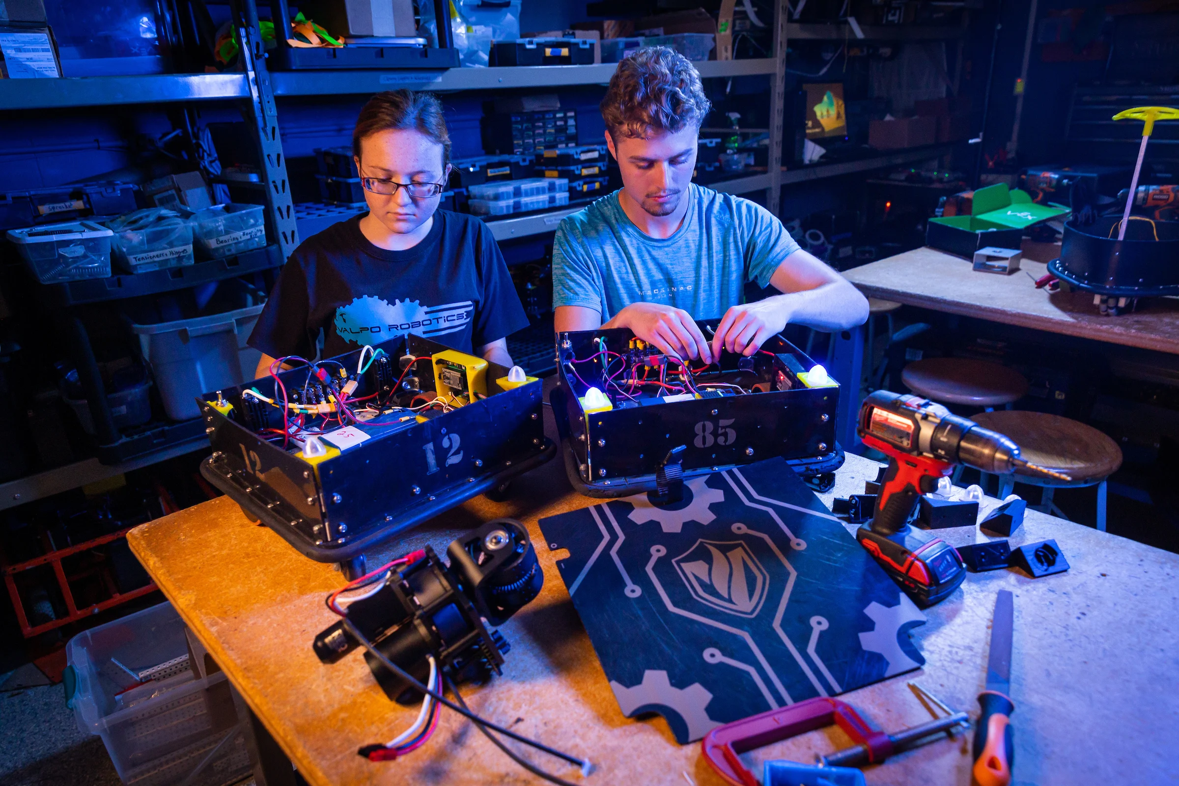 Image for news story: Valparaiso University’s Robotic Football Team Takes Second Collegiate Conference Championship