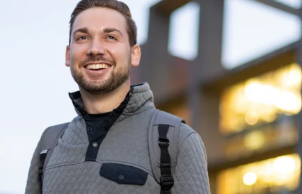 Image for news story: Outcomes in Action: Anthony Luciano ’22 Illuminates Pathways for Future Beacons
