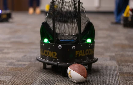 Image for news story: Robotic Football Tournament at Valparaiso University