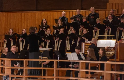 Image for news story: In Your Light, We See Light: Valparaiso University Chorale Prepares to Embark on Spring 2025 Tour