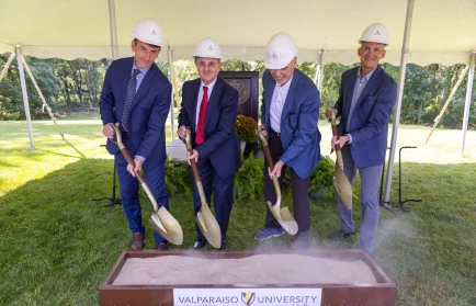 Image for news story: Valparaiso University Breaks Ground on Rifai Institute