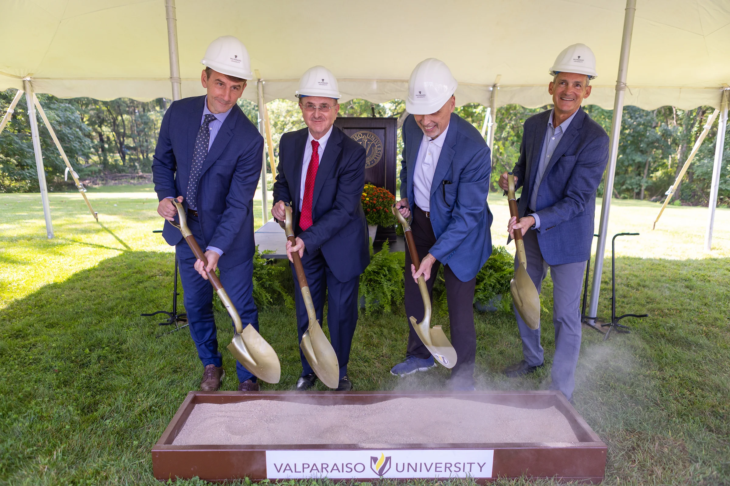 Image for news story: Valparaiso University Breaks Ground on Rifai Institute
