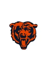 Chicago Bears logo featuring an orange bear's head with its mouth open, outlined in navy blue—an iconic design that could inspire exhibits at the Center for the Arts.