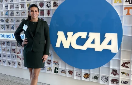 Image for news story: Olivia Brown ’23, ’24 MBA, Makes a Name For Herself On and Off The Court