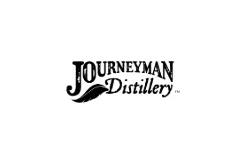 Journeyman Distillery logo with a stylized leaf under the "J" and the word "Distillery" in script, featured at the Center for the Arts.