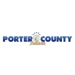 Porter County Indiana logo with blue text and a circular seal in the center, highlighting its connection with TEPC Partners.