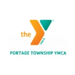 YMCA logo with "the Y" in orange and teal, and "PORTAGE TOWNSHIP YMCA" written below in teal text, highlighting support from TEPC Partners among our valued business partners.