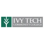 Ivy Tech Community College logo with green and white ivy symbol next to the college name in gray text, highlighting its collaboration with TEPC Partners.