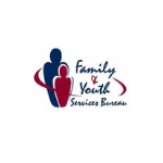 Logo with two human figures and text: "Family & Youth Services Bureau," featuring red swoosh accents, in partnership with TEPC Partners.
