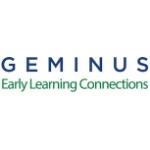 Geminus Early Learning Connections logo with blue and green text on a white background, highlighting its collaboration with TEPC Partners.