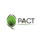 Green leaf logo with black lines and the word "PACT" in bold black letters on a white background, representing TEPC Partners.