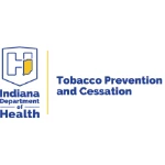 Indiana Department of Health logo with text: Tobacco Prevention and Cessation. Supporting healthier communities with TEPC and business partners.