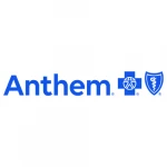 Anthem logo with TEPC Partners, featuring Blue Cross and Blue Shield symbols in blue on a white background.