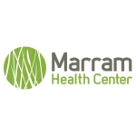 Logo for Marram Health Center with green circular design and text in gray and green on a white background, created in collaboration with TEPC Partners.