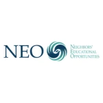 NEO logo with a blue swirl and the words Neighbors' Educational Opportunities, highlighting collaboration with TEPC Partners.
