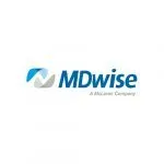 MDwise logo with blue and gray abstract icon, tagline "A McLaren Company," and featuring TEPC Partners, all on a white background.